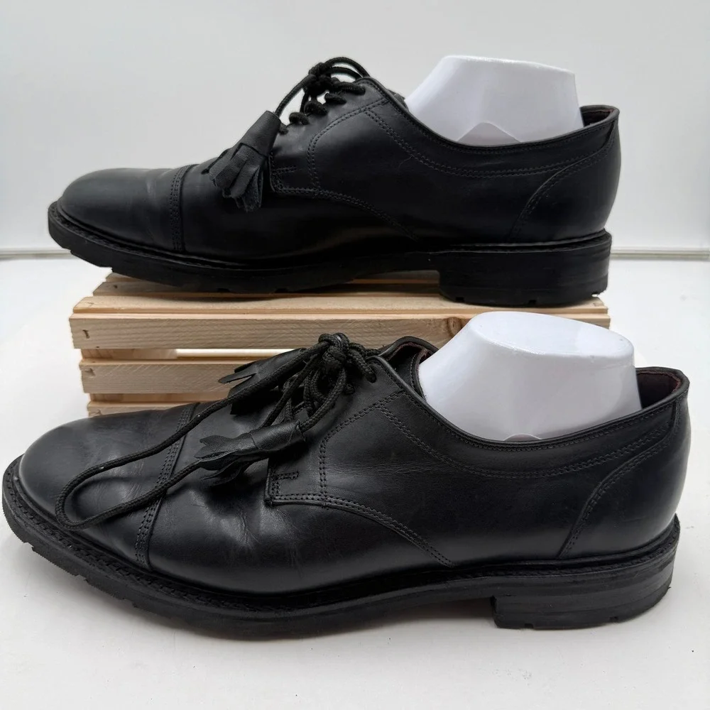 Allen Edmonds Oxford Shoes Kiltie Cap Toe Black Mens 13